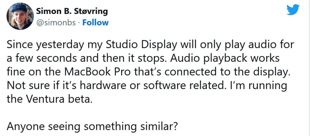 Studio Display用户注意！Apple承认Studio Display出现扬声器问题：未来将通过固件更新解决