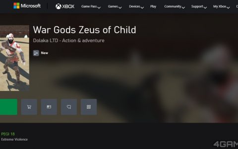 Xbox商店惊现《战神》低价抄袭劣作，连任天堂耀西都跑进糖豆人劣作