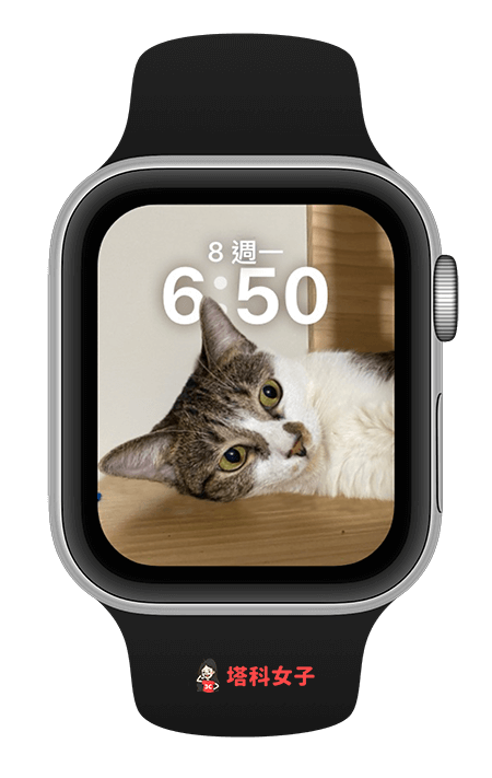 Apple Watch 人像表面 时间叠加效果
