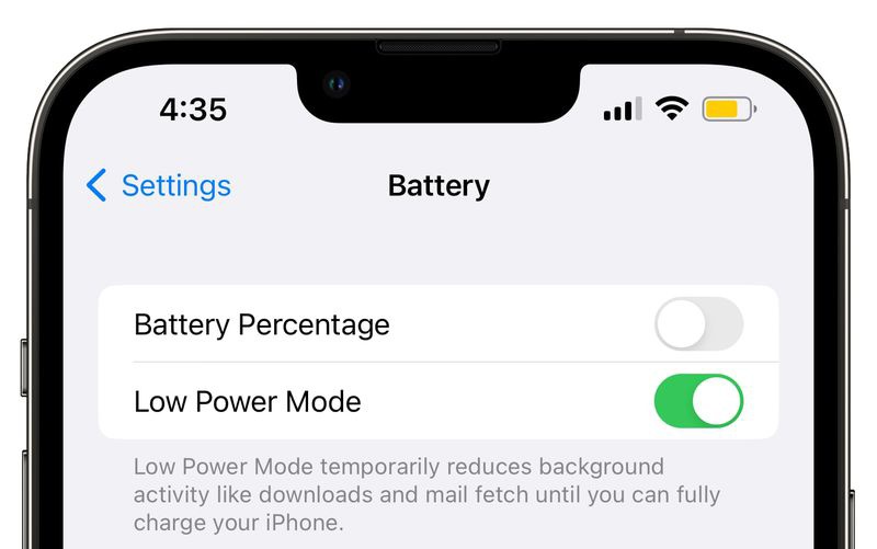 Apple iOS 16 Beta 6发布：低电量模式下新增关闭刘海屏，可关闭状态栏电池百分比选项！