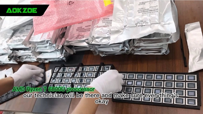 史上最大规模Ryzen7处理器开箱：AMD新一代CPU出货，3520颗Ryzen7 6800U拆箱