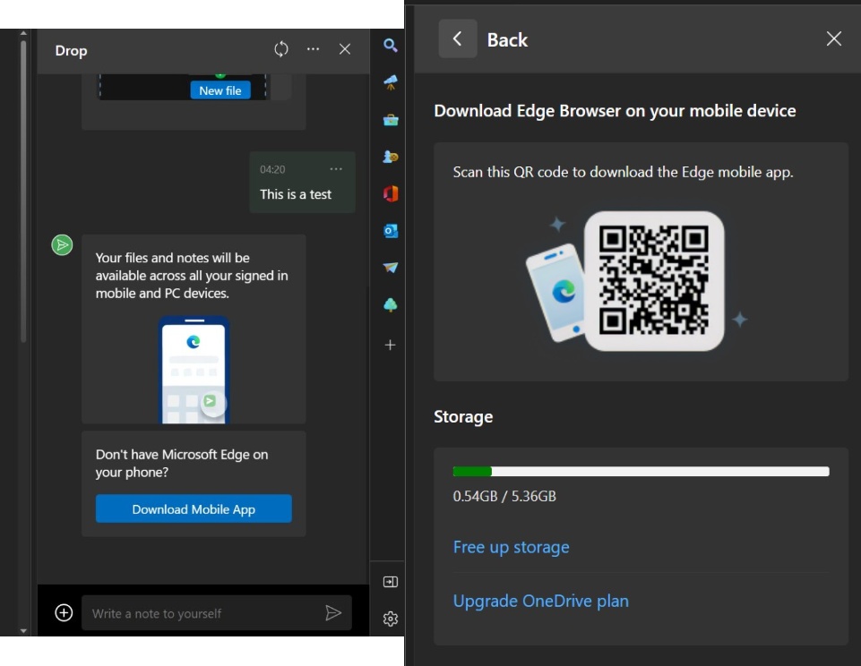 Edge公开征集传文件神器“Drop”中文名：选项包括拖拖/无边/闪推等，你觉得该叫什么？