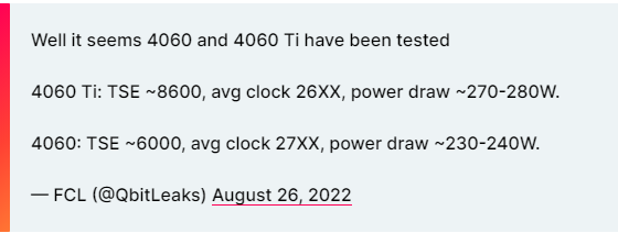 RTX 4060Ti跑分或直追3080