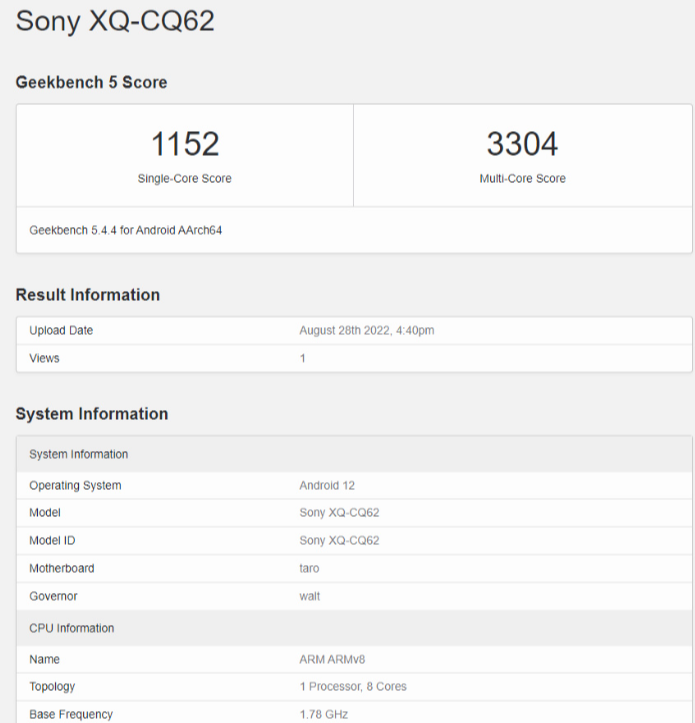 无缘最新旗舰处理器？SONY Xperia 5 IV跑分出炉：搭载 Snapdragon 8 Gen 1，预计 9 月 1 日发布