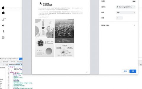 利用 CSS 的 @media print 控制网页打印的版面样式与打印尺寸和隐藏链接