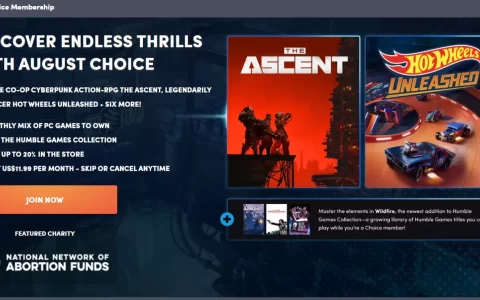Humble Bundle 八月 Humble Choice、《恶灵古堡》游戏捆绑包及 Line 优惠券大放送