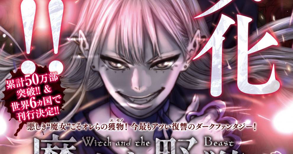 我叫基德、是个魔法师。《魔女与野兽》正式宣布 TV 动画化制作决定，声优阵容与制作团队情报未公布。
