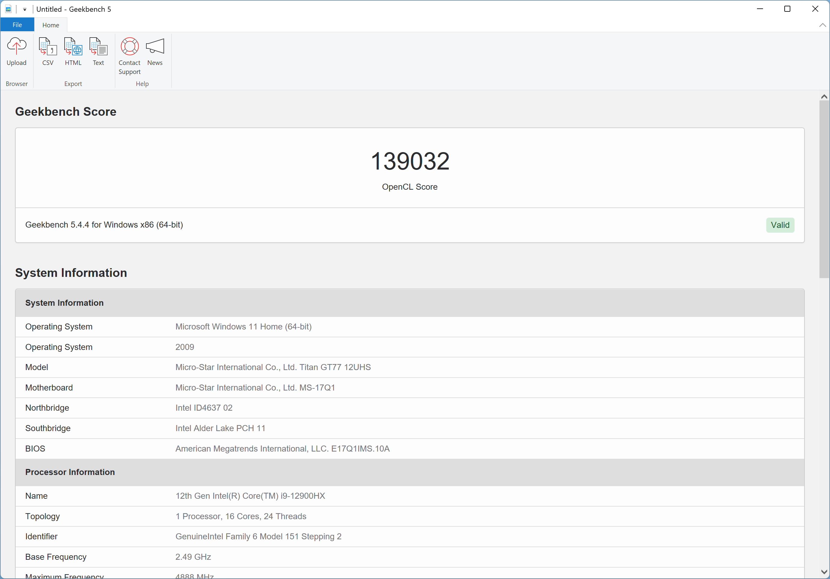 MSI Titan GT77 12UHS