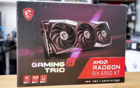 MSI RX 6950 XT Gaming X Trio 开箱测试