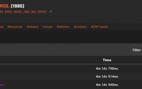 5帧之差夺世界第一！ 《超级马里欧兄弟》SpeedRun再次刷新人类极限