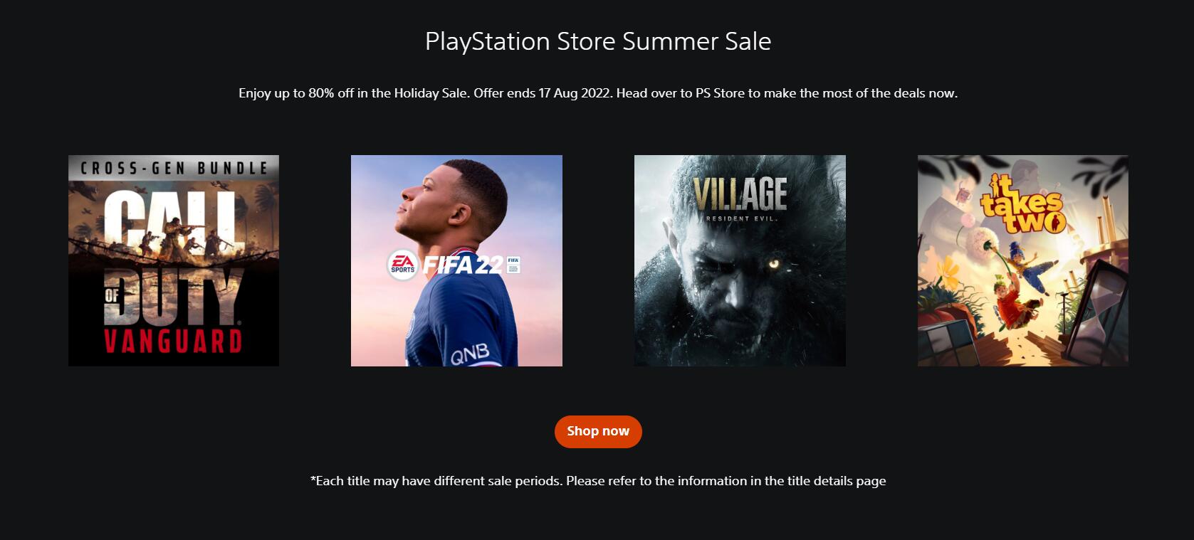 Playstation 举办夏季特卖，多款实体以及数位下载版游戏都享有优惠，最高达 80 % 折扣！