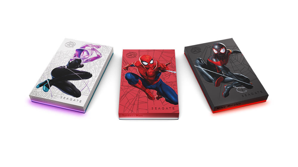 Seagate 收藏版 Spider-Man FireCuda 外接硬盘伴您飞身穿越巷弄，打击犯罪！