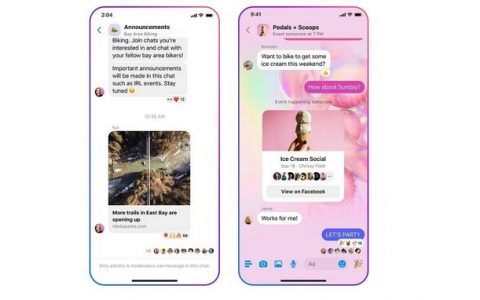 Meta宣布Facebook社群聊天功能，融入Messenger体验