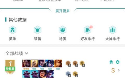 云顶之弈怎么查战绩（云顶之弈战绩查询方法）