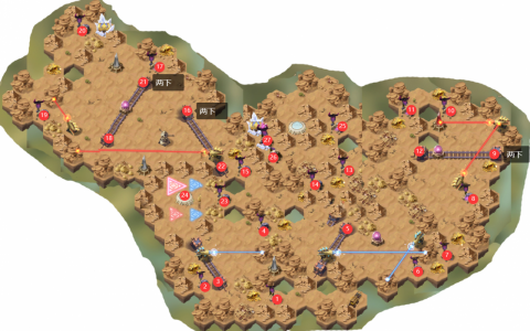 剑与远征风蚀之峡攻略路线图（风蚀之峡最佳通关路线图推荐）