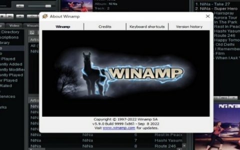 Winamp 5.9版相隔五年后正式发布，改善Windows11兼容性、对应Hi-Res模式