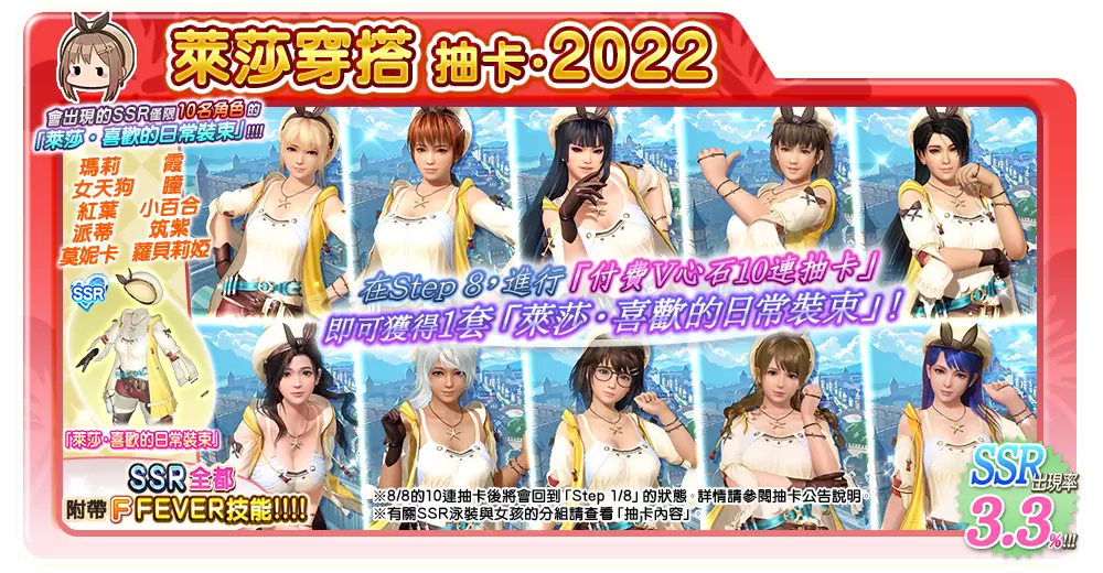 《生死格斗：沙滩排球维纳斯假期》X《莱莎的炼金工房1・2》连动活动开跑！