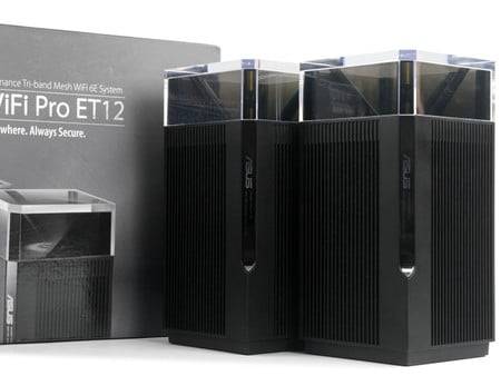 三频AXE11000 Wi-Fi 6E MeshASUS ZenWiFi Pro ET12 拆机实测