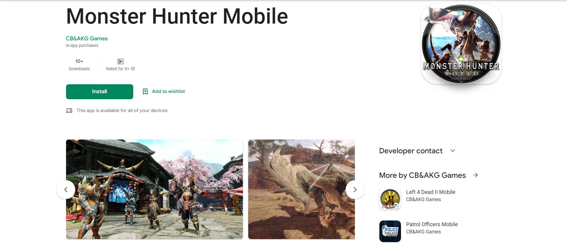 假的！《Left 4 Dead II Mobile》不是Valve官方游戏，而是山寨版游戏！