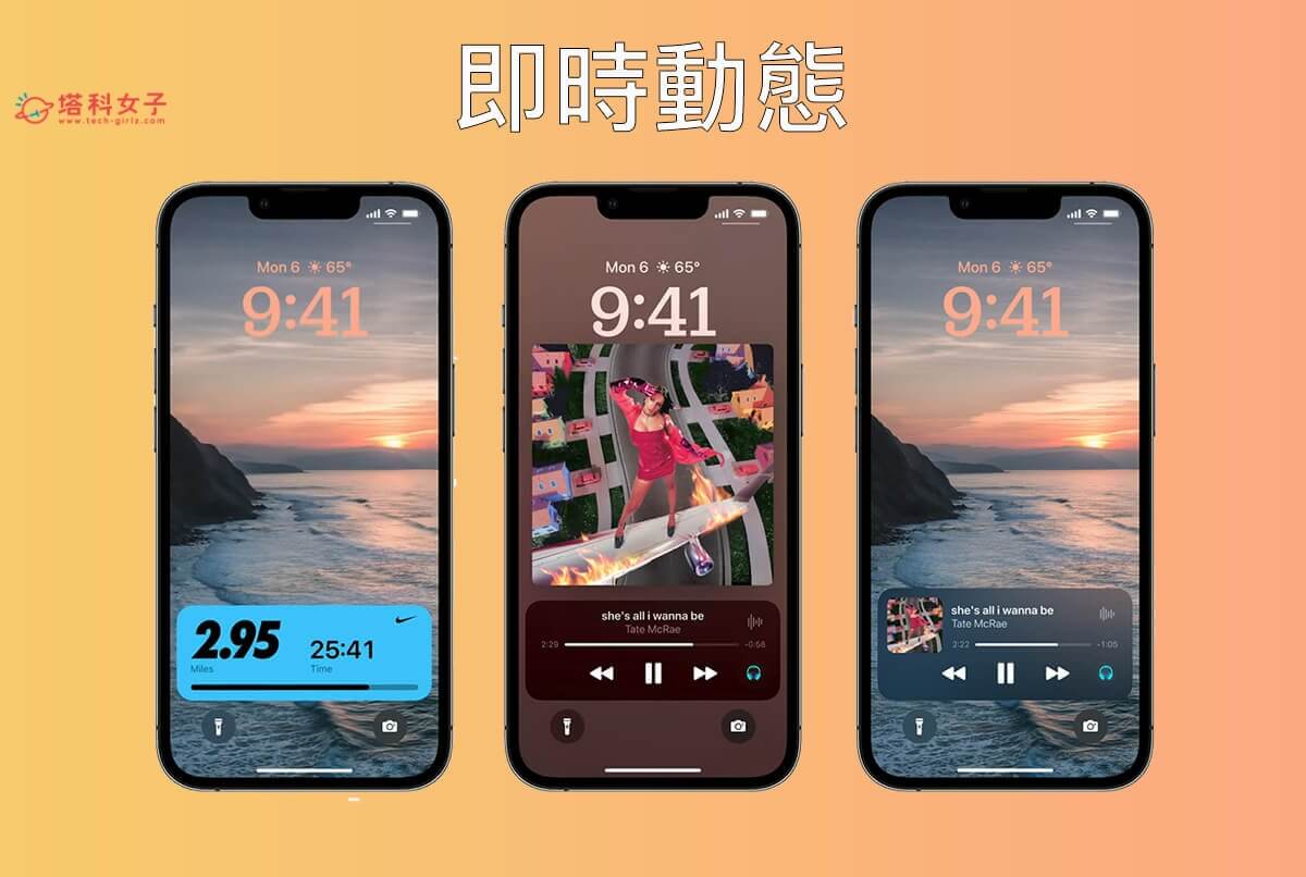 iOS 16 功能:iPhone 锁定画面「实时动态」