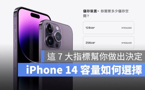 iPhone 14 容量如何选择？ 购买前用 7 大指标帮你做决定
