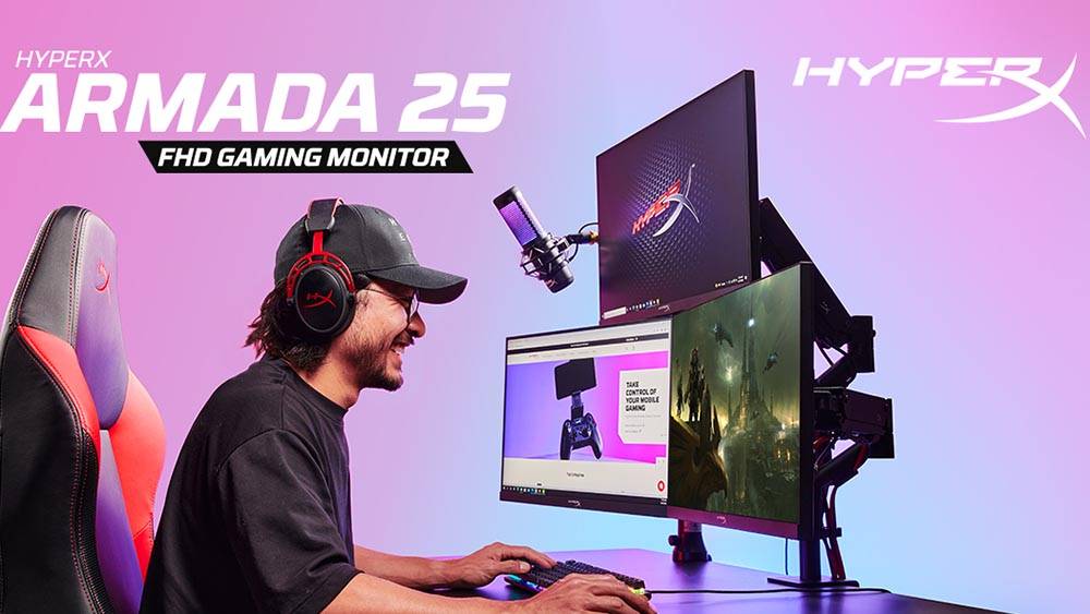 释放你的桌面空间！ HyperX 推出全新Armada 25及27寸电竞屏幕