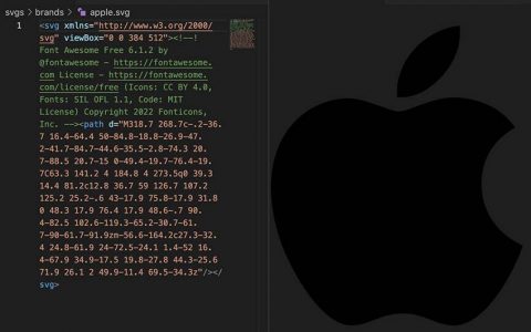 VS Code 安装 SVG Preview，让在VS Code底下就可直接预览图档