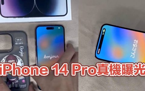 iPhone 14 Pro真机画面提前曝光，近距离看暗紫色和动态岛