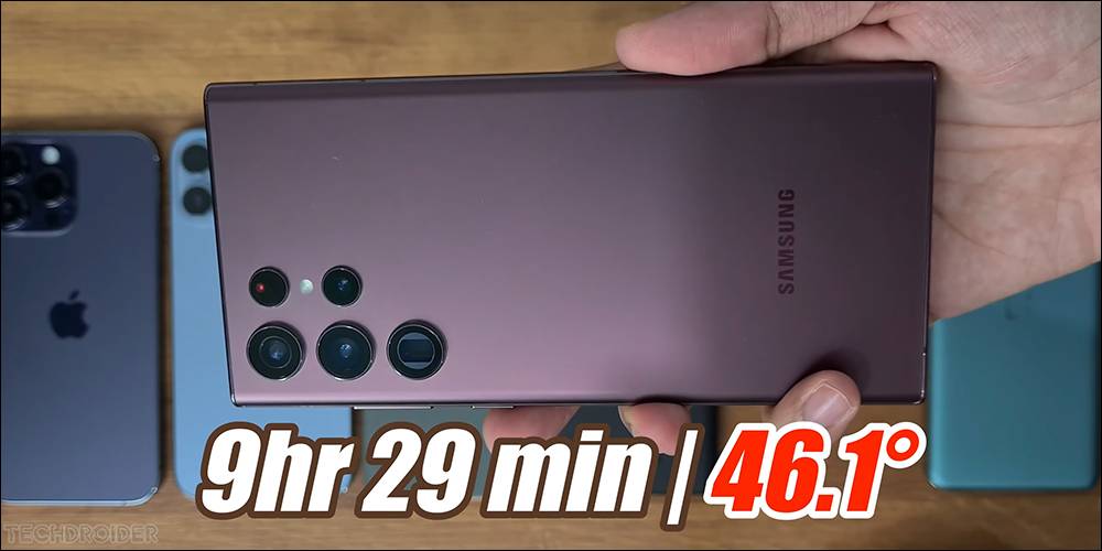 iPhone 14 Pro Max与小米12S Ultra等大尺寸旗舰机电池续航PK，三星Galaxy S22 Ultra敬陪末座