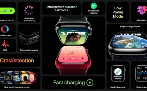 Apple Watch Series 8 可以感应温度和探测车祸