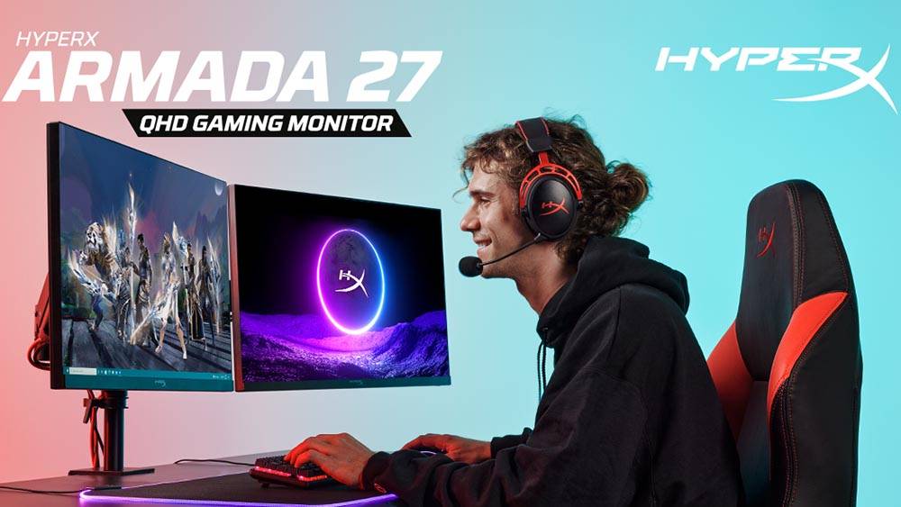 释放你的桌面空间！ HyperX 推出全新Armada 25及27寸电竞屏幕