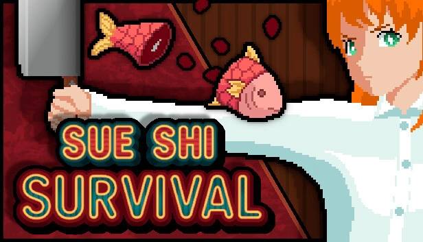 《Sue Shi Survival》弹幕 Roguelike 动作游戏亮相，拿好你的生鱼片刀对抗海鲜亡灵！