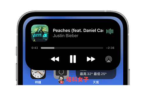 iPhone 动态岛怎么用：控制功能