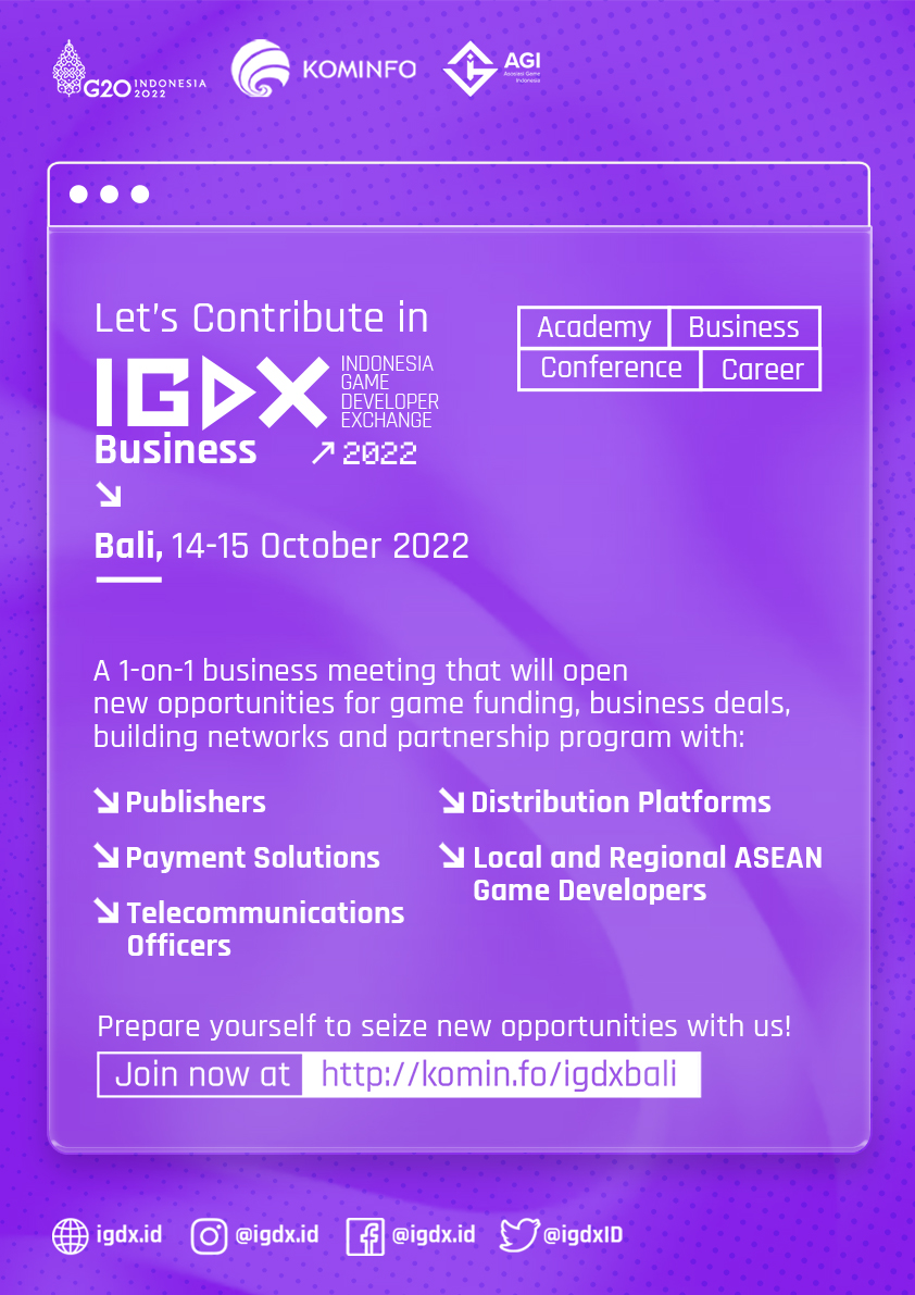 IGDX Business and Conference 2022将在巴厘岛举办！10月14日至10月16日期间举行！