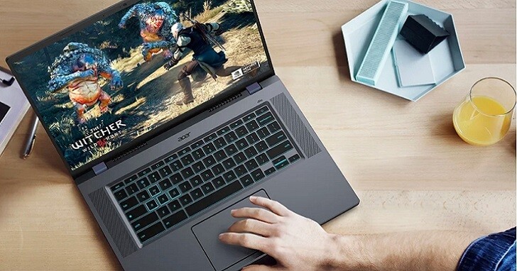 Acer Chromebook 516 GE 专为游戏打造，具备 120Hz 屏幕更新率、畅玩 NVIDIA GeForce NOW