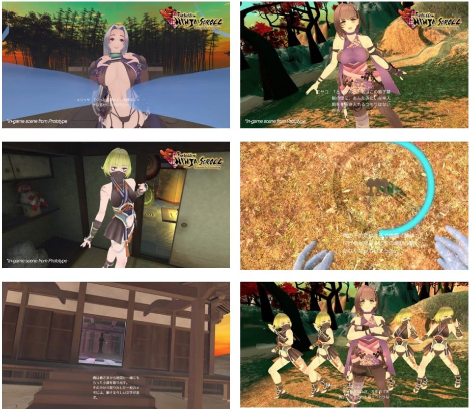 VR 冒险游戏《忍者禁忌卷轴 美少女忍者的秘密特训》推出序章