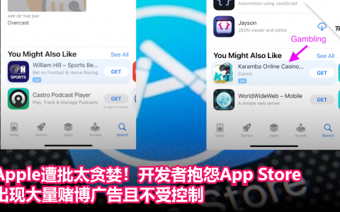 Apple遭批太贪婪！开发者抱怨App Store出现大量赌博广告且不受控制
