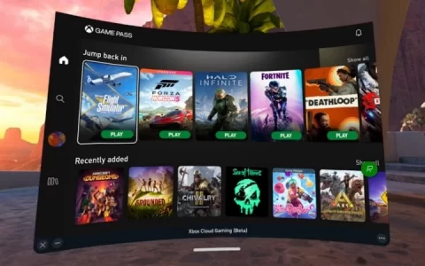 Xbox Cloud Gaming 宣布加入 Meta Quest Store 阵容，将带来前所未有巨大 2D 屏幕画面体验