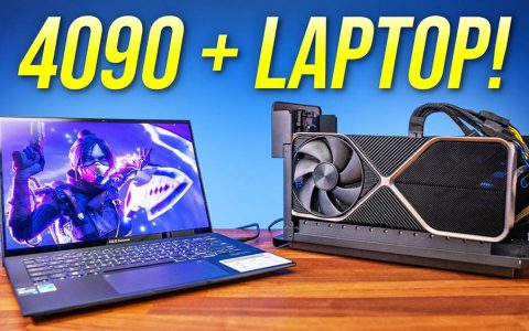 国外 YouTuber 实测 RTX 4090 搭配 eGPU 显卡外接盒，游戏效能损失 50%