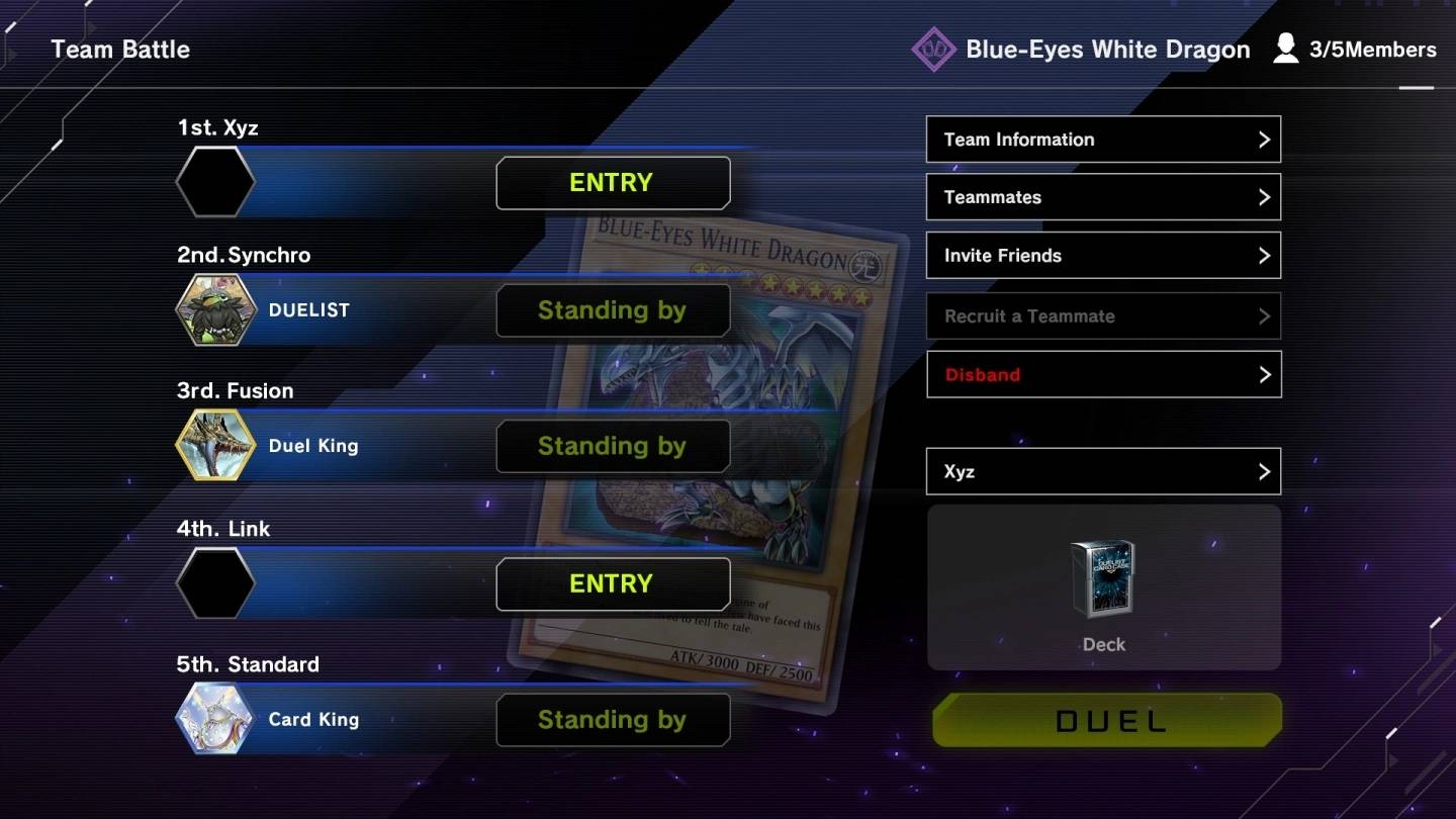 《游戏王 Master Duel》公开 Team Battle，3vs3/5vs5 团体对战让决斗更刺激