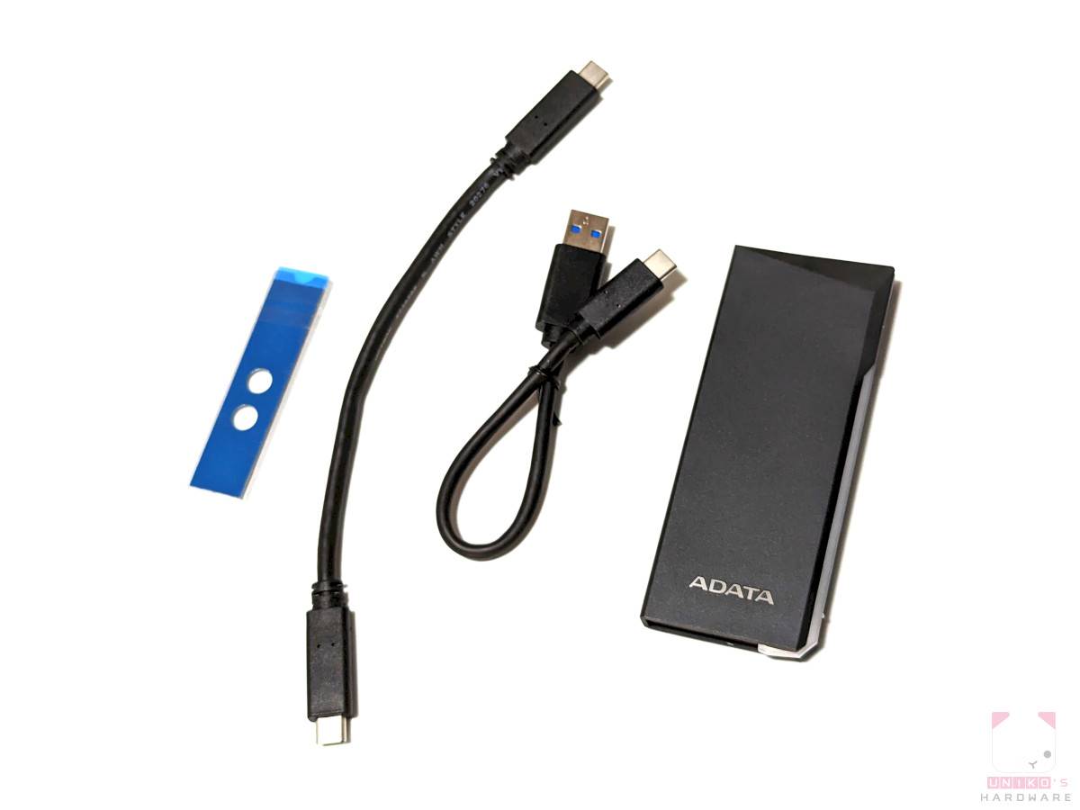 ADATA EC700G M.2 PCIe / SATA 固态硬盘外接盒开箱评测