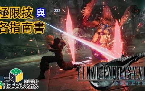 Final Fantasy VII Remake 极限技 与各种指南书