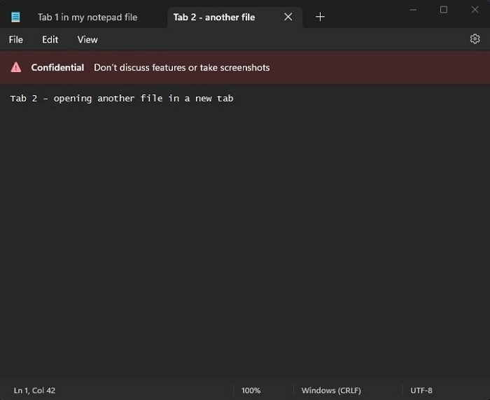 传Windows 11的记事本终于要升级，将有类似浏览器的「标签」功能