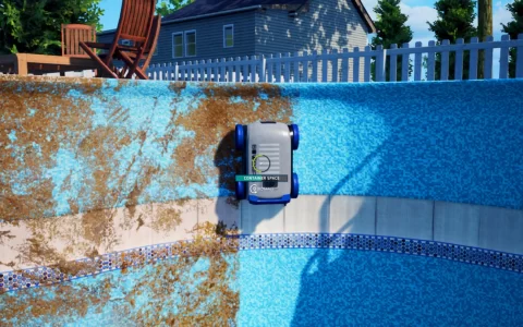 Steam 模拟新作《泳池清洁模拟器》公开最新影片，利用各种工具把污垢淤泥通通扫干净！