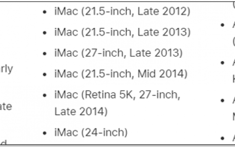 Apple 宣布 4 款 iMac 正式停产并不提供硬件维修服务，Apple Watch Series 2 也列为过时产品