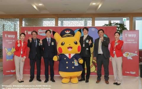 韩国德威航空与The Pokémon Company合作推出宝可梦彩绘飞机！超可爱航班还有特别座位设计、音乐以及周边产品！