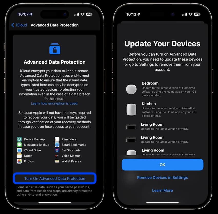 如何开启 iCloud 高级数据保护功能 4 