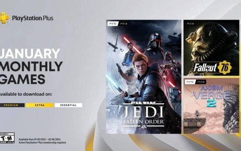 PS Plus 会员限定 1 月份免费游戏阵容《星球大战 绝地：组织殒落》、《异尘余生76》&《公理边缘2》公开