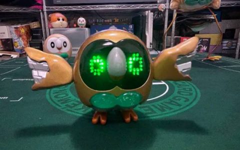 来自未来的木木枭现身？ 推主制作《悖谬宝可梦》版木木枭组装模型