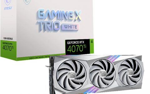 MSI 推出 NVIDIA GeForce RTX 4080， 4070 Ti GAMING TRIO WHITE 显卡